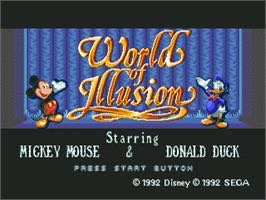 World of Illusion: Starring Mickey Mouse and Donald Duck - Sega Genesis (Mega Drive) (Sega - 1-2) video game collectible [Barcode 4974365638054] - Main Image 3