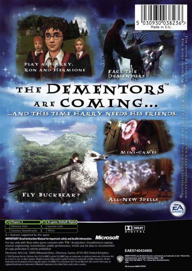 Harry Potter and the Prisoner of Azkaban - Classics - Microsoft Xbox (EA Games) video game collectible - Main Image 2