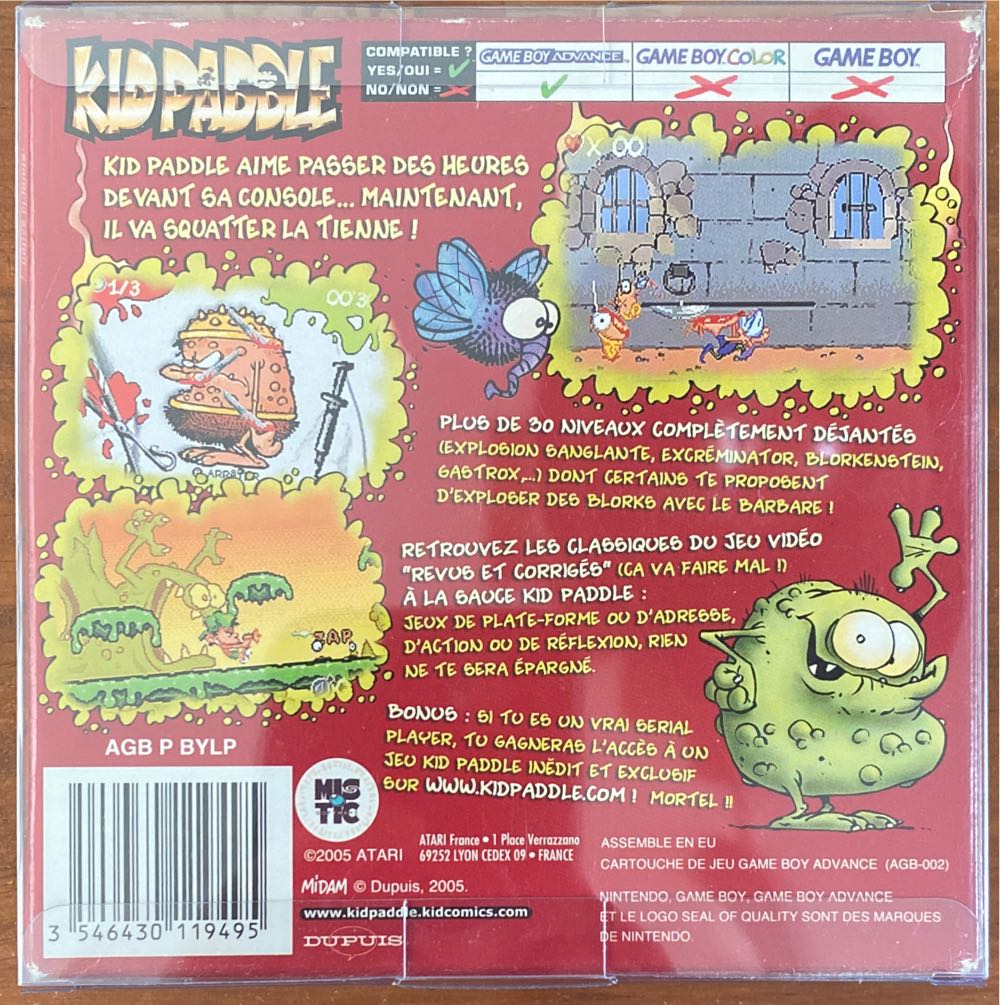 Kid Paddle - Nintendo Game Boy Advance (GBA) (Atari - 1) video game collectible [Barcode 3546430119495] - Main Image 2