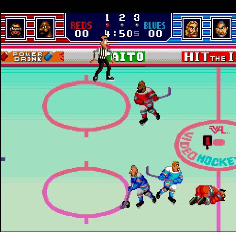 Hit The Ice - The Video Hockey League - PC Engine (Taito) video game collectible [Barcode 4988611910139] - Main Image 2