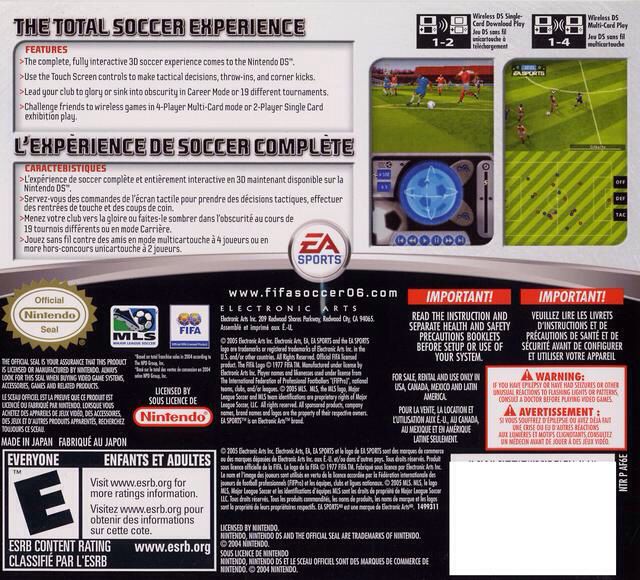 FIFA 06 - Nintendo DS video game collectible [Barcode 5030935046762] - Main Image 2