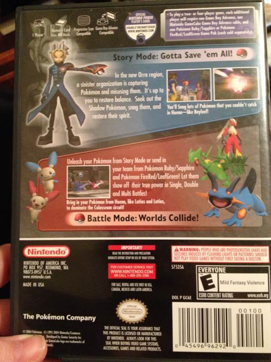 Pokémon Colosseum - Nintendo GameCube (1) video game collectible [Barcode 045496962920] - Main Image 2