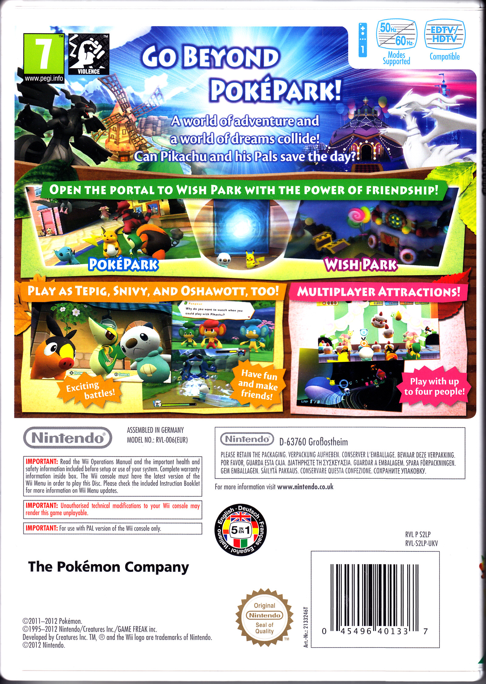 PokePark 2: Wonders Beyond - Nintendo Wii (Nintendo - 1) video game collectible [Barcode 045496401337] - Main Image 2