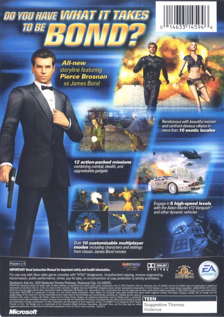 007 Nightfire - Microsoft Xbox (EA Games - 4) video game collectible - Main Image 2