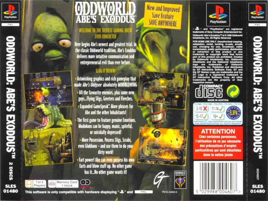 Abe - Sony PlayStation (Oddworld Inhabitants - 1) video game collectible - Main Image 2
