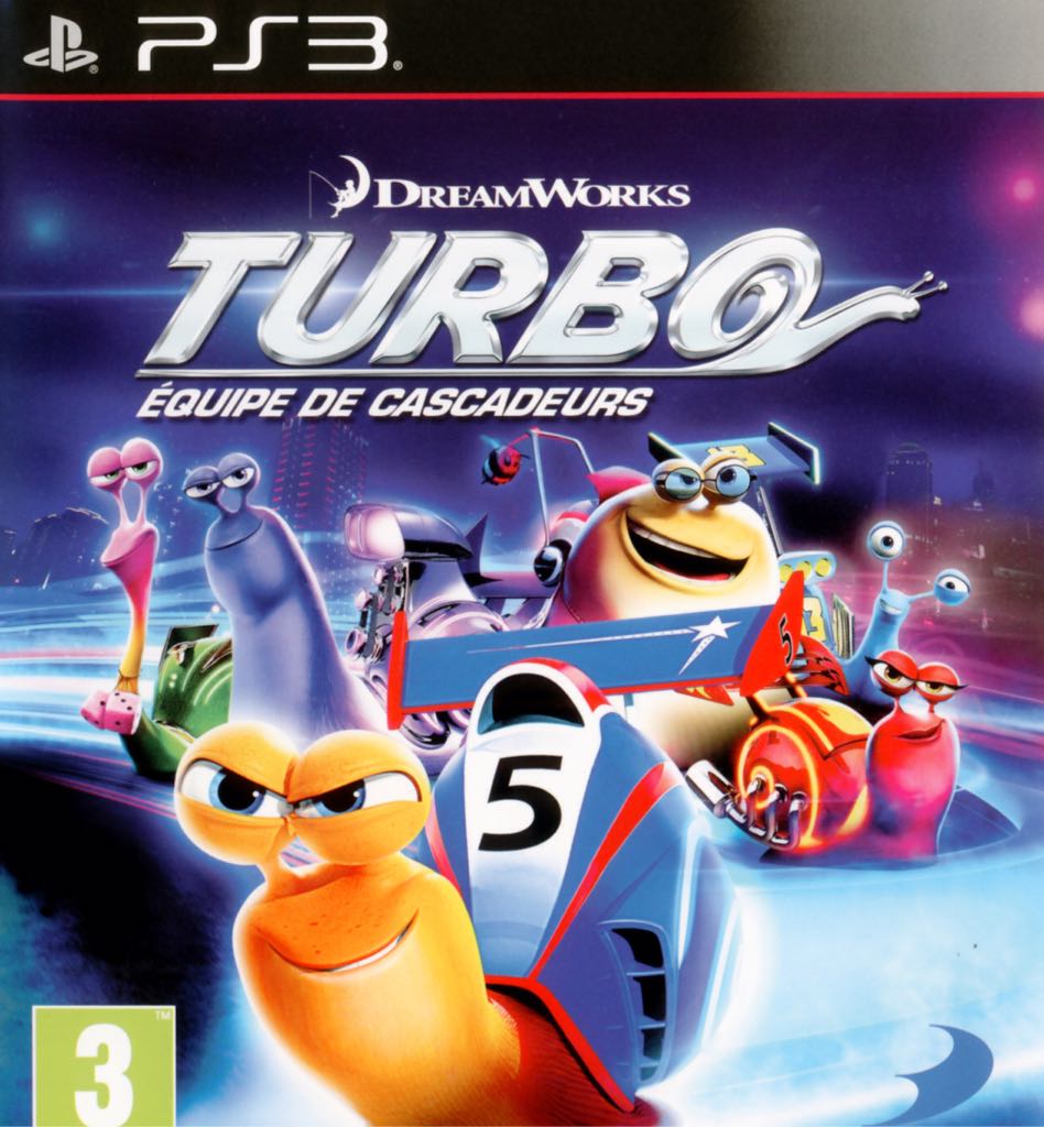 DreamWorks - Turbo : Equipe De Cascadeurs - Sony PlayStation 3 (PS3) (BANDAI NAMCO Games Europe S.A.S - 1-2) video game collectible [Barcode 3391891971157] - Main Image 1