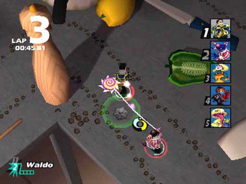 Micro Maniacs - Sony PlayStation (Codemasters - 1-8) video game collectible [Barcode 5024866240849] - Main Image 4