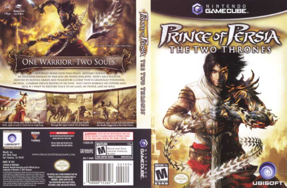 Prince Of Persia: The Two Thrones - Nintendo GameCube (Ubisoft, Inc.) video game collectible [Barcode 3307210202505] - Main Image 2