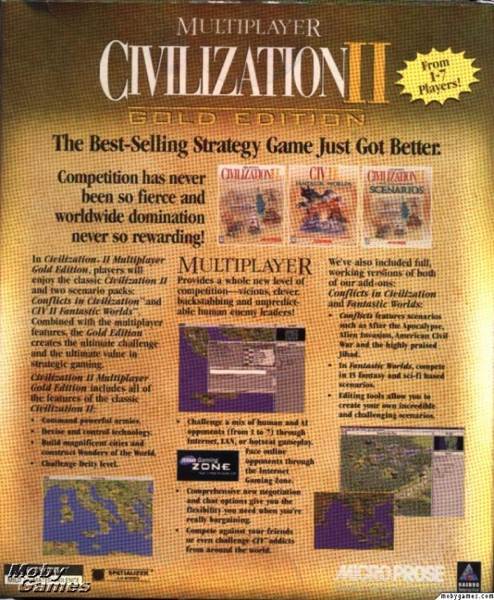 Sid Meier’s Civilization II - Multiplayer Gold Edition - PC (Hasbro Interactive) video game collectible [Barcode 019703530479] - Main Image 2