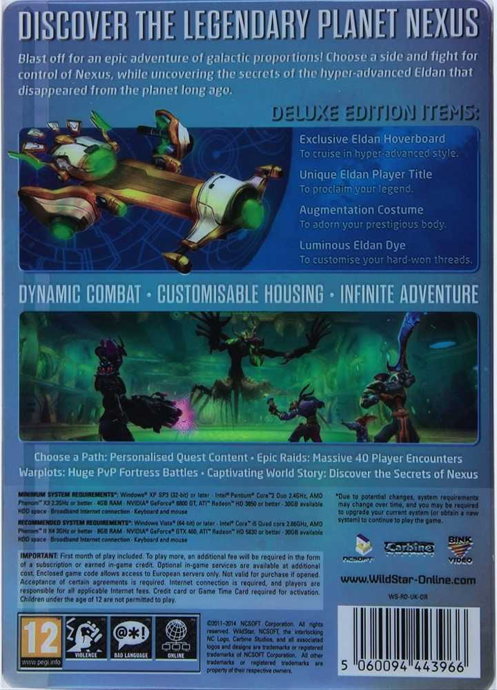 Wildstar (Deluxe Edition) - PC (NCsoft - 1) video game collectible [Barcode 5060094443980] - Main Image 2