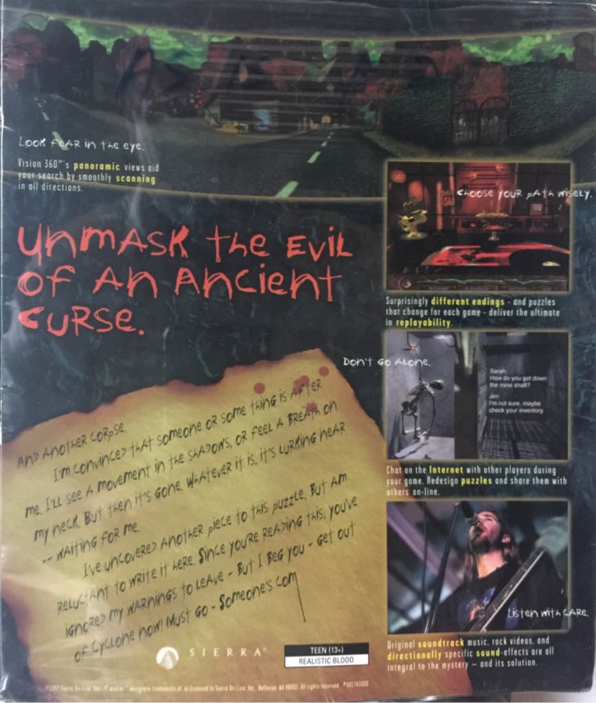 Shivers Two - Harvester Of Souls - PC (Sierra On-Line - 1) video game collectible [Barcode 020626831741] - Main Image 2