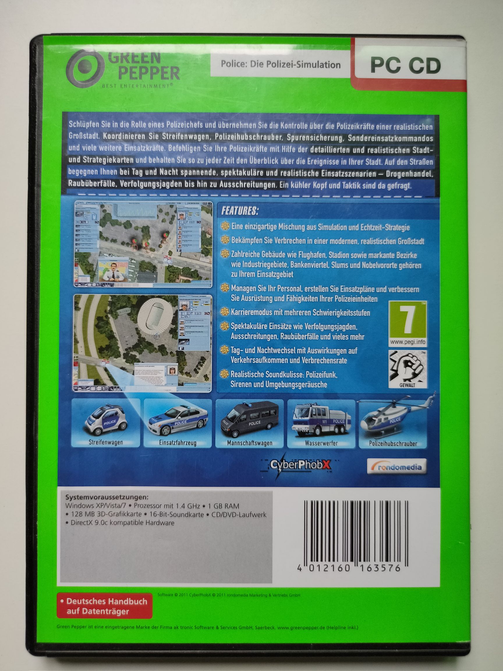 Police: Die Polizei-Simulation - PC video game collectible [Barcode 4012160163576] - Main Image 2