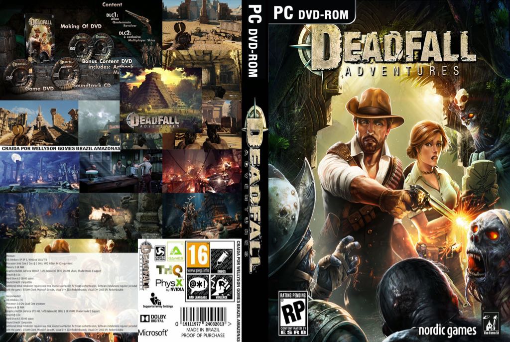 Deadfall Adventures - Valve Steam video game collectible [Barcode 854436004312] - Main Image 2