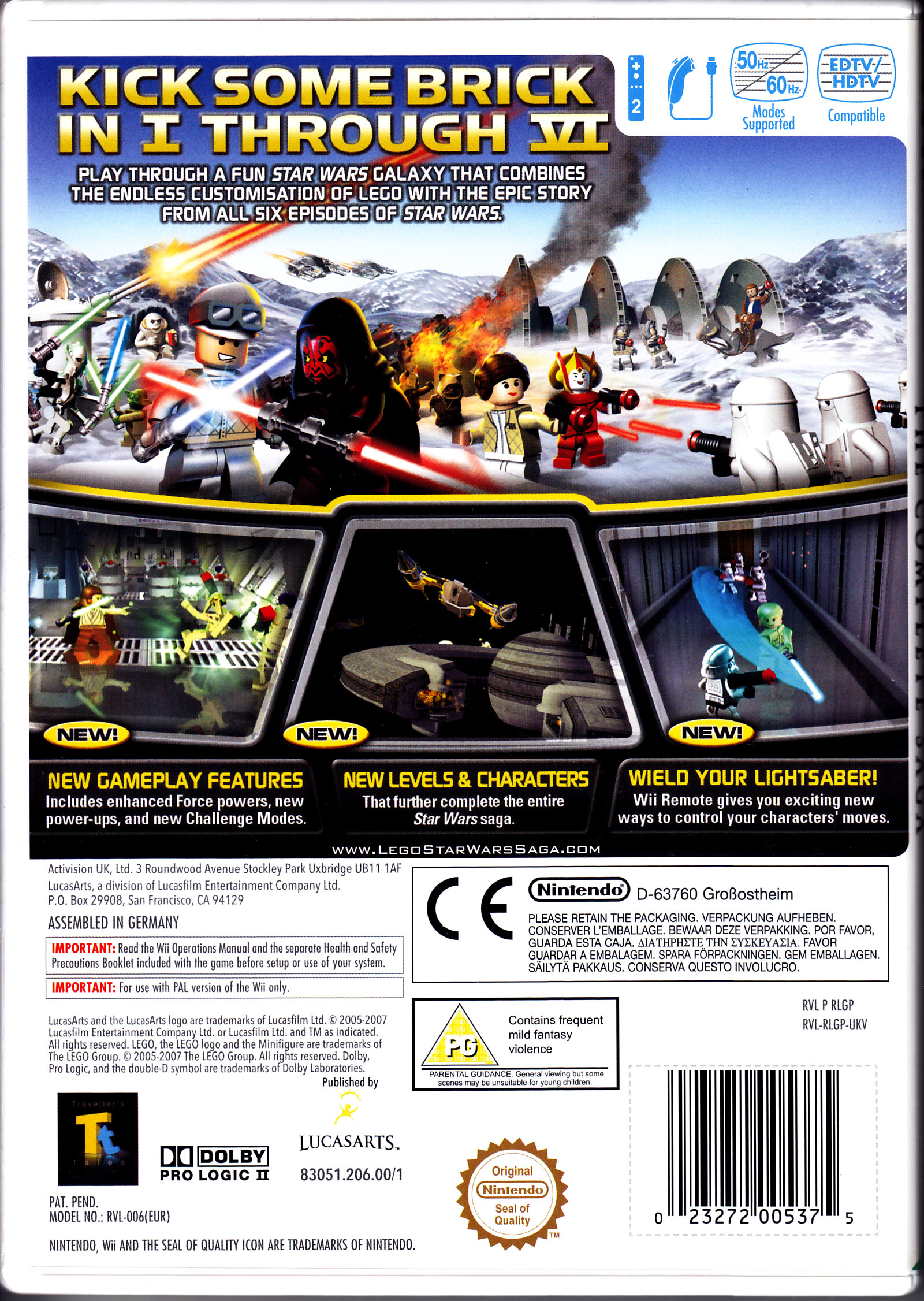 LEGO Star Wars The Complete Saga - Nintendo Wii (LucasArts - 2) video game collectible [Barcode 023272005375] - Main Image 2