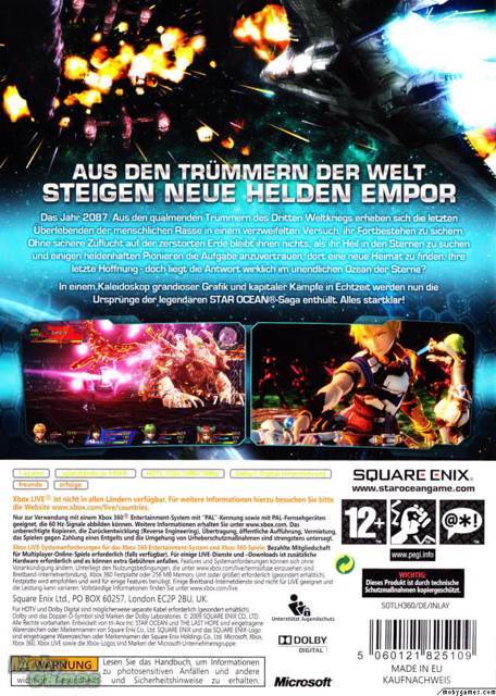 Star Ocean: The Last Hope - Microsoft Xbox 360 (Square Enix - 1) video game collectible [Barcode 5060121825079] - Main Image 2