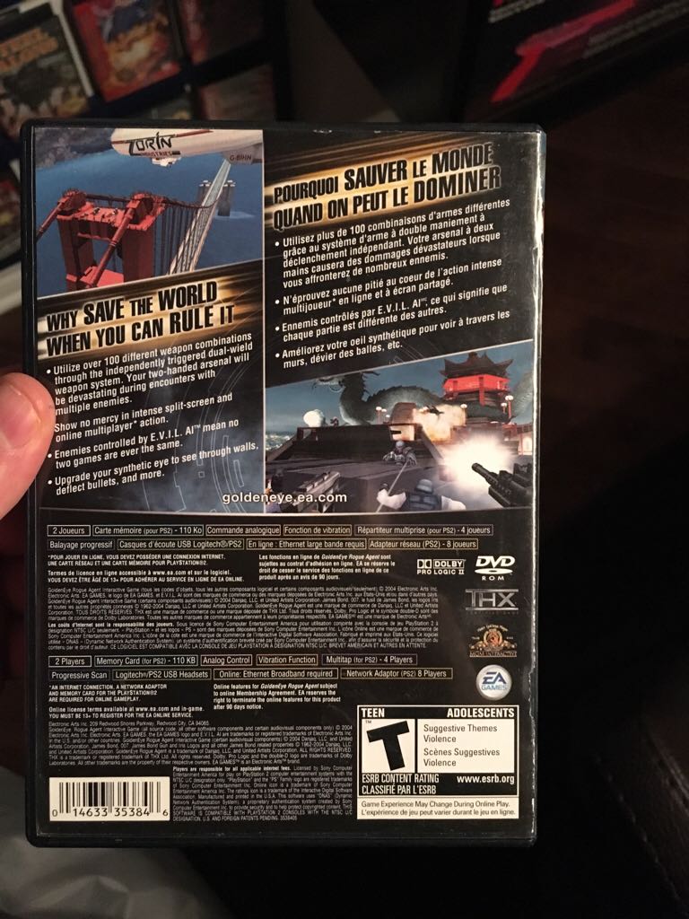 Golden Eye Rogue Agent - Sony PlayStation 2 (PS2) video game collectible [Barcode 014633353846] - Main Image 2