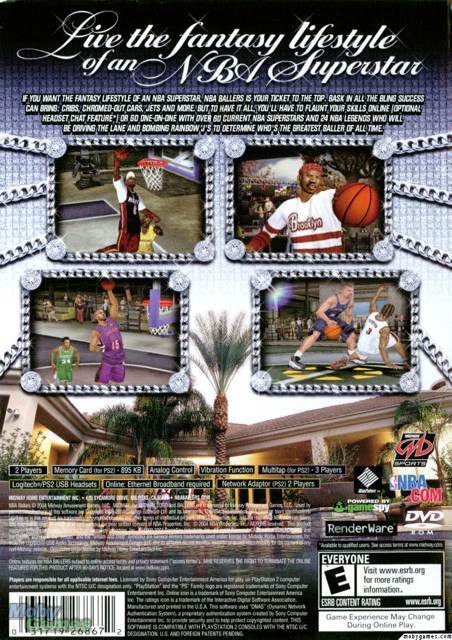 NBA Ballers Greatest Hits - Sony PlayStation 2 (PS2) (Midway) video game collectible - Main Image 2