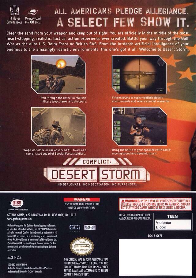 Conflict: Desert Storm - Nintendo GameCube (Gotham Games - 4) video game collectible [Barcode 710425241826] - Main Image 2