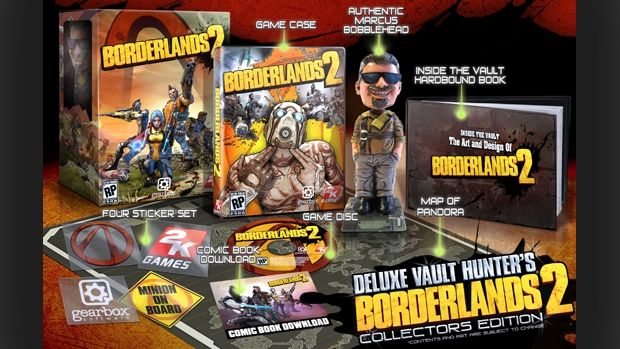 Borderlands 2 (Deluxe Vault Hunter’s Collectors Edition) - Microsoft Xbox 360 (2K Games - 4) video game collectible [Barcode 710425491818] - Main Image 2