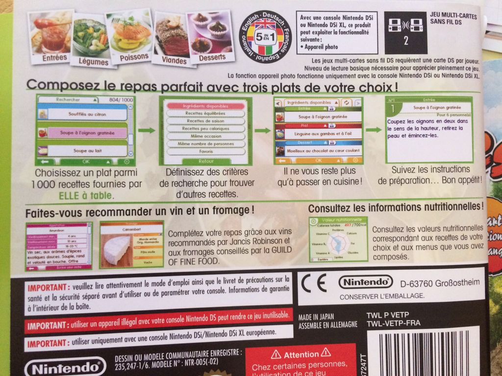 1000 reverted Avec ELLE - Nintendo DS video game collectible [Barcode 6037396470166] - Main Image 2