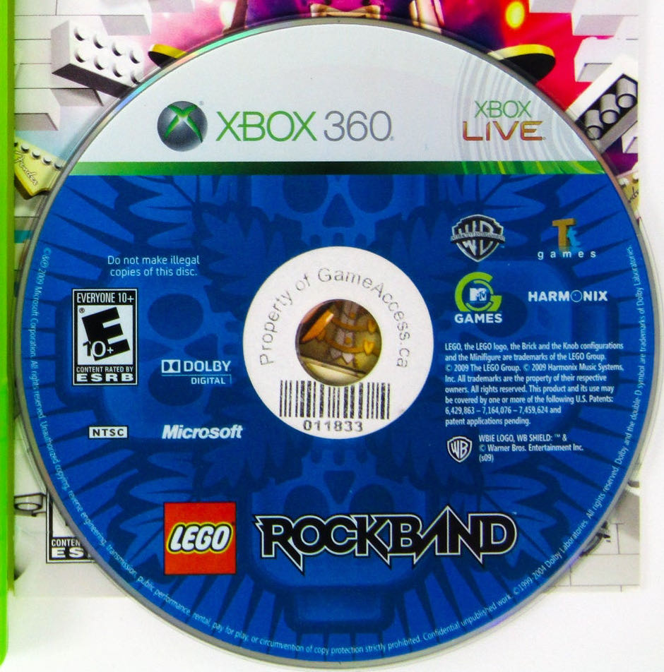 Rock Band Lego - Microsoft Xbox 360 (Electronic Arts/EA Games - 4) video game collectible [Barcode 883929077823] - Main Image 3