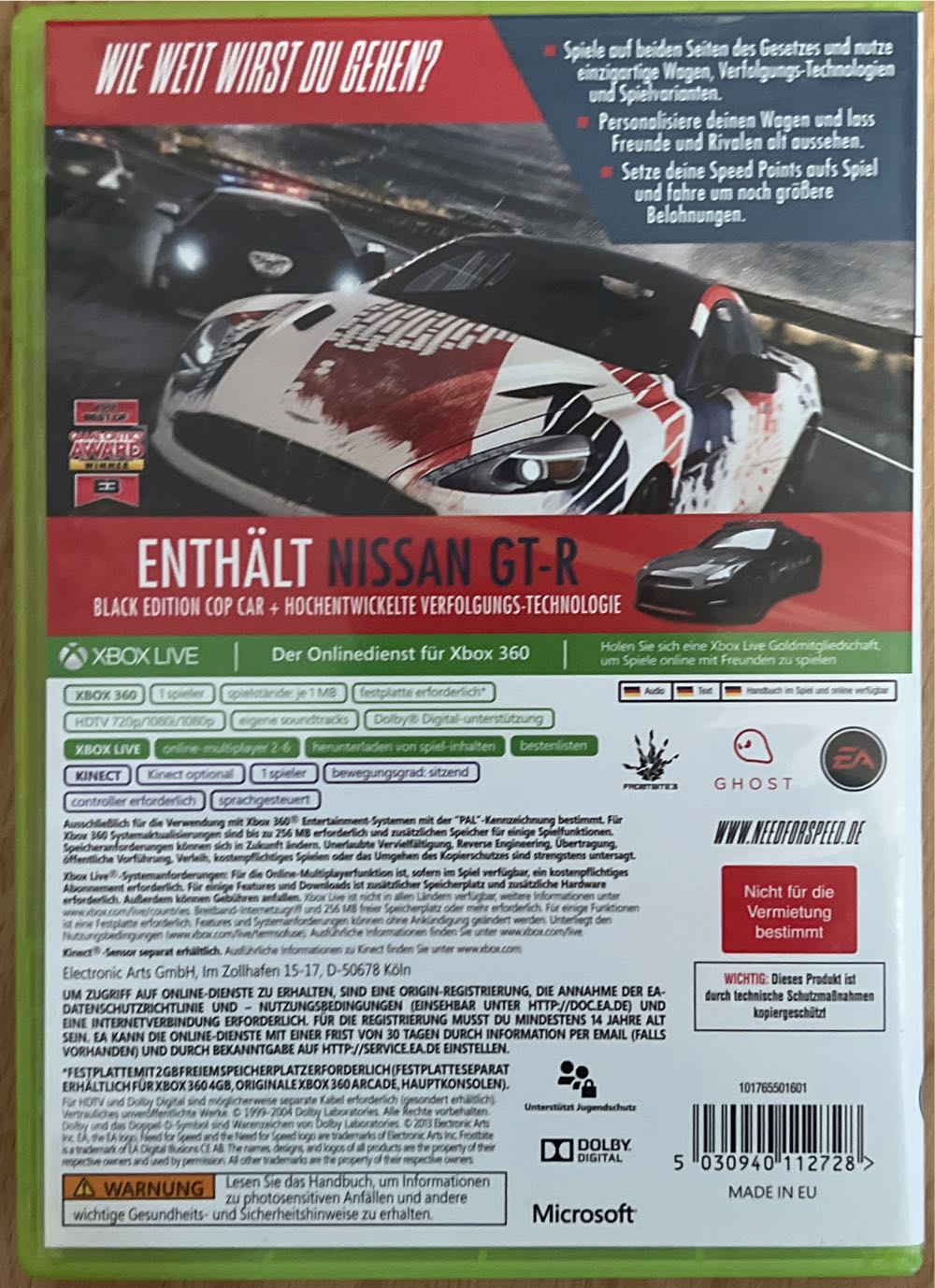Need for Speed Rivals - Microsoft Xbox 360 (EA Electronics Arts - 1) video game collectible [Barcode 5030940112728] - Main Image 2