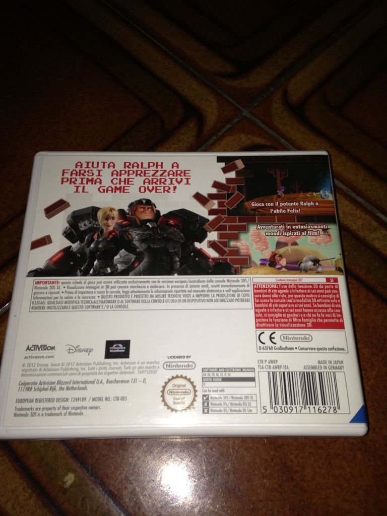 Ralph Spaccatutto - Nintendo 3DS video game collectible [Barcode 5030917116278] - Main Image 2