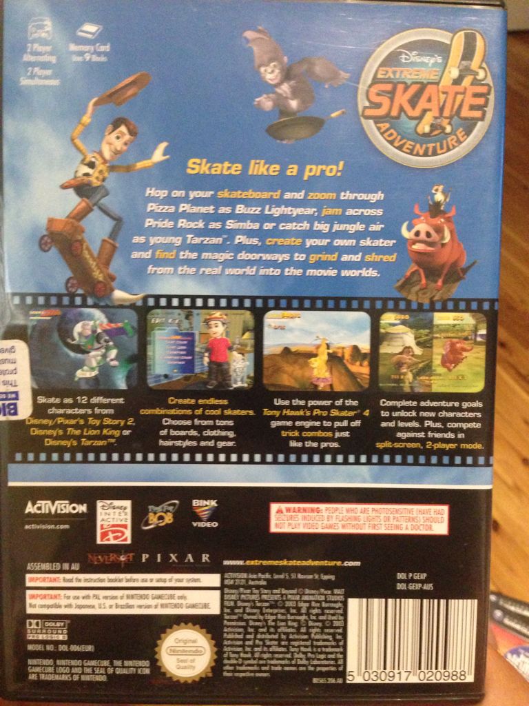 Disneps Extreme Skate Adventure - Nintendo GameCube video game collectible - Main Image 2