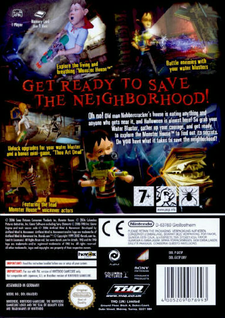 MONSTER HOUSE - Sony PlayStation 2 (PS2) (THQ - 1) video game collectible [Barcode 4005209079198] - Main Image 2