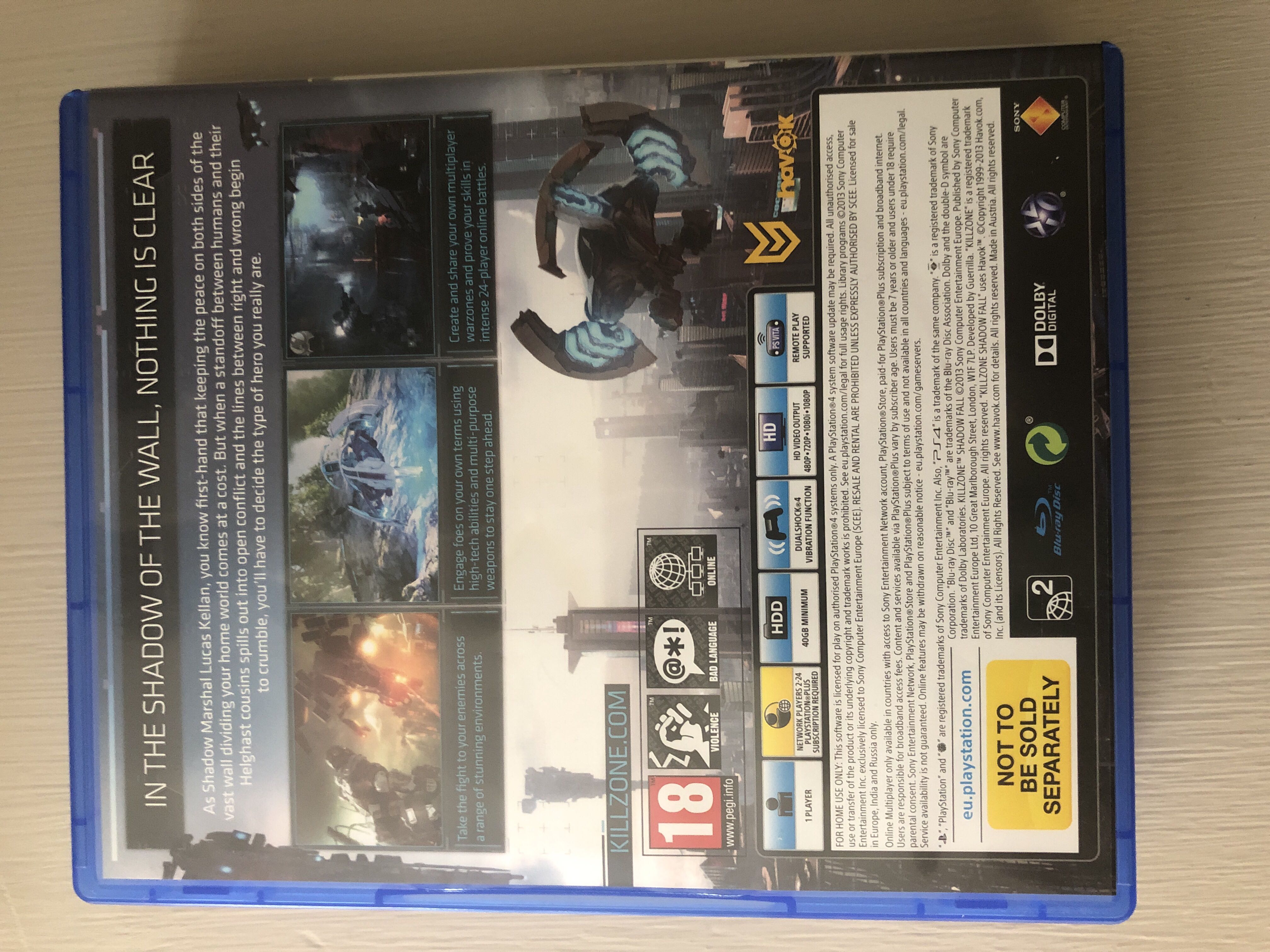 Kill Zone Shadow Fall - Sony PlayStation 4 (PS4) video game collectible - Main Image 2