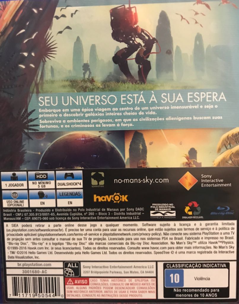 No Man’s Sky - Sony PlayStation 4 (PS4) (Hello Games - 1) video game collectible [Barcode 711719505440] - Main Image 2