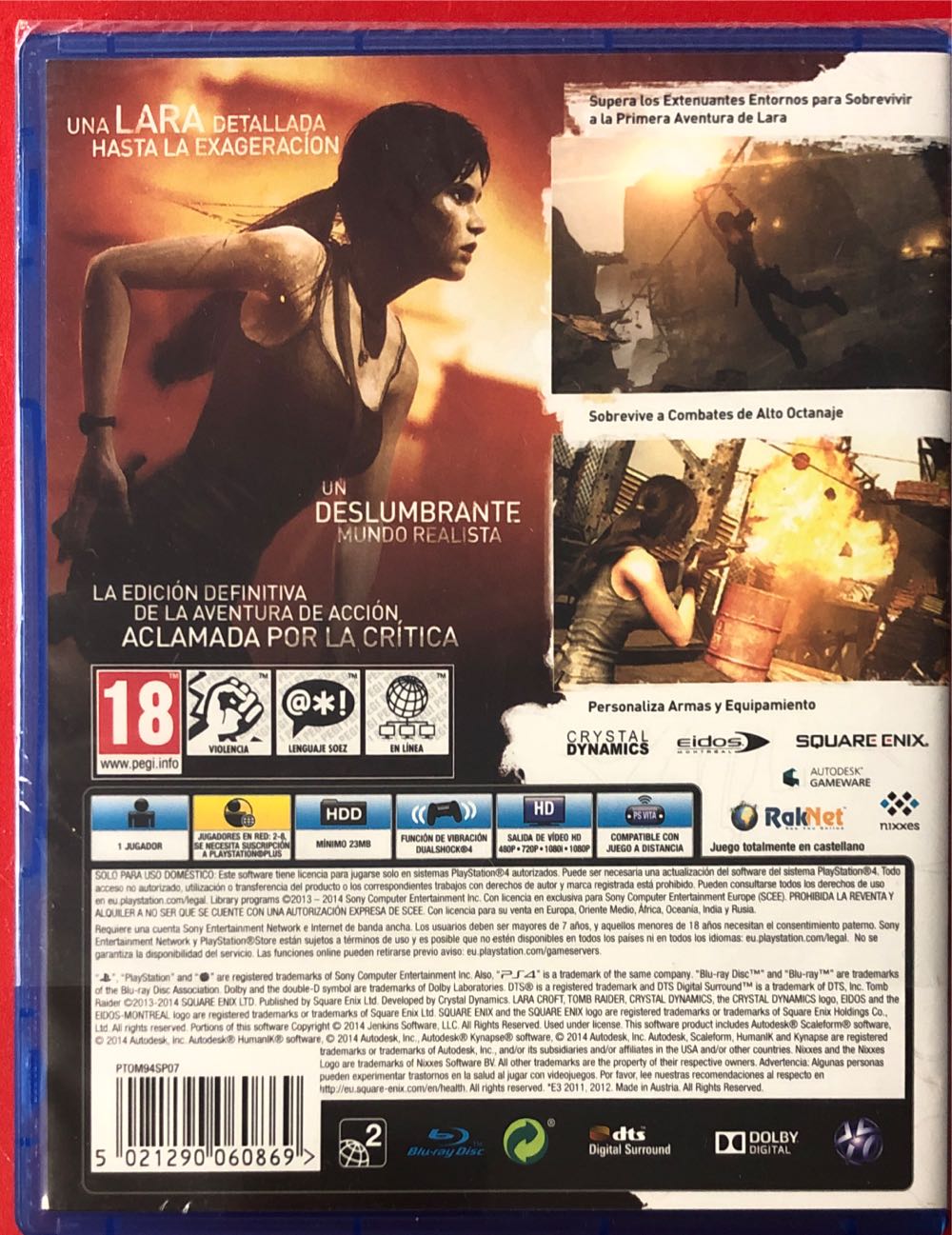 Tomb Raider: Definitive Edition - Sony PlayStation 4 (PS4) (Square Enix - 1) video game collectible [Barcode 5021290060869] - Main Image 2
