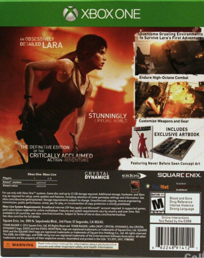 TOMB RAIDER: DEFINITIVE EDITION - Microsoft Xbox One (1) video game collectible [Barcode 5021290061132] - Main Image 2