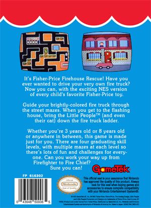 Firehouse Rescue - Nintendo Entertainment System (NES) (GameTek) video game collectible - Main Image 2