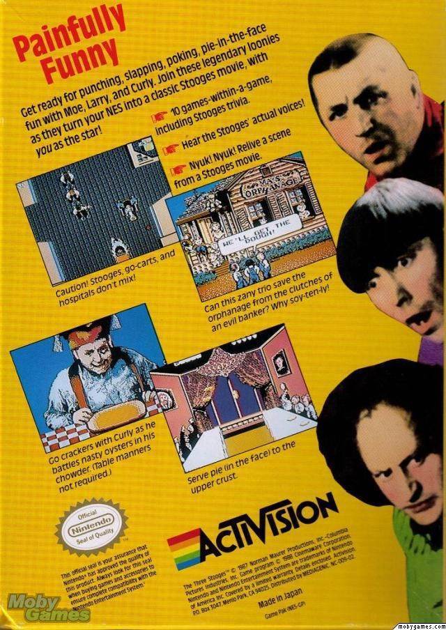 The Three Stooges - Nintendo Entertainment System (NES) (Activision - 2) video game collectible [Barcode 047875700093] - Main Image 2