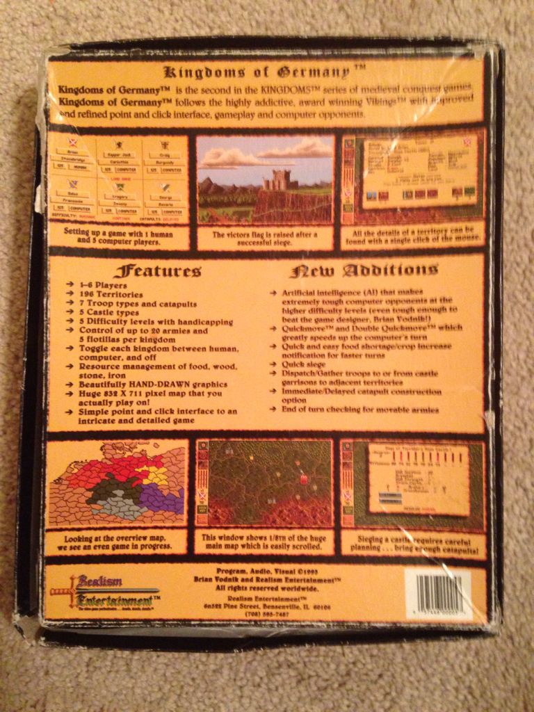 Kingdoms of Germany - PC-50x (1) video game collectible [Barcode 057446000057] - Main Image 2