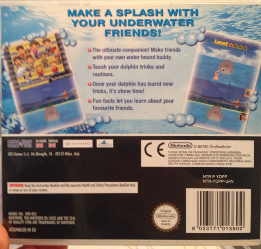 My Pet Dolphin - Nintendo DS (505 Games - 1) video game collectible [Barcode 8023171013602] - Main Image 2