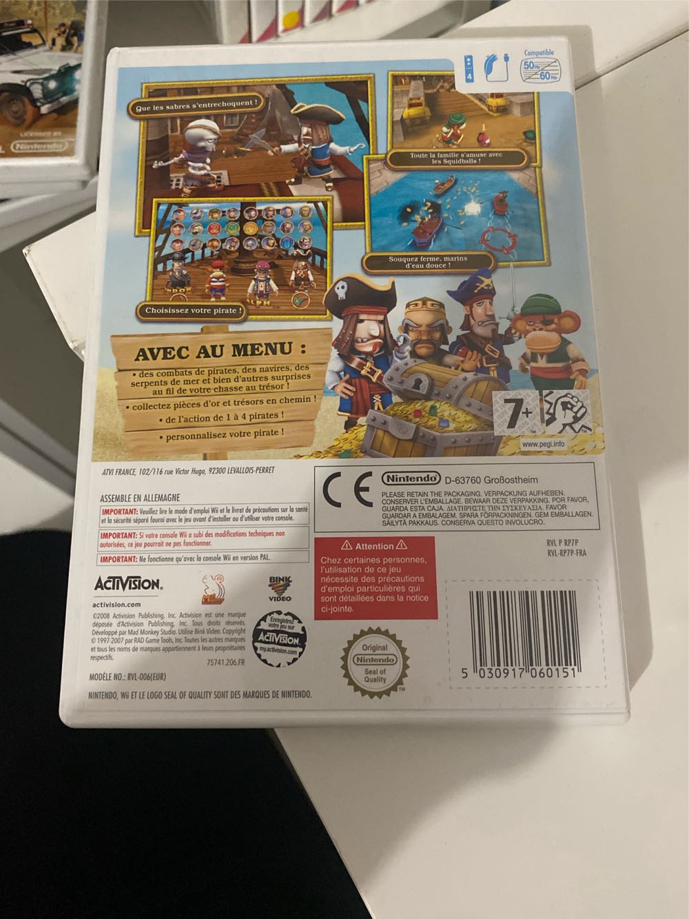Pirates Le Trésor De Barbe Noire - Nintendo Wii (1-4) video game collectible [Barcode 5030917060151] - Main Image 2