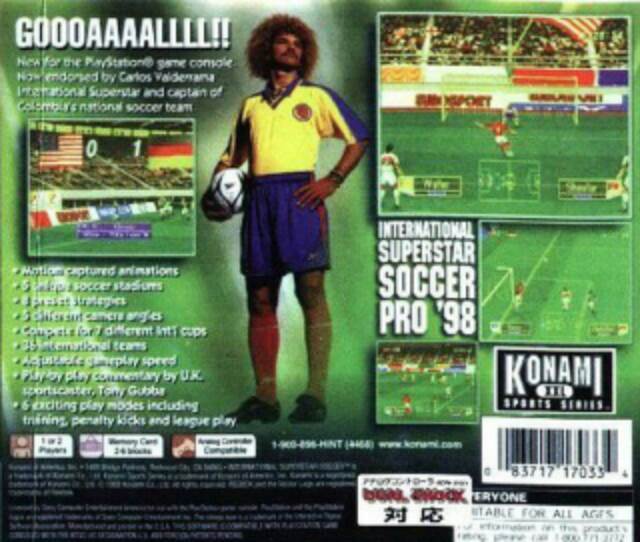 International Superstar Soccer 2000 - Sony PlayStation (Konami) video game collectible [Barcode 083717170334] - Main Image 2