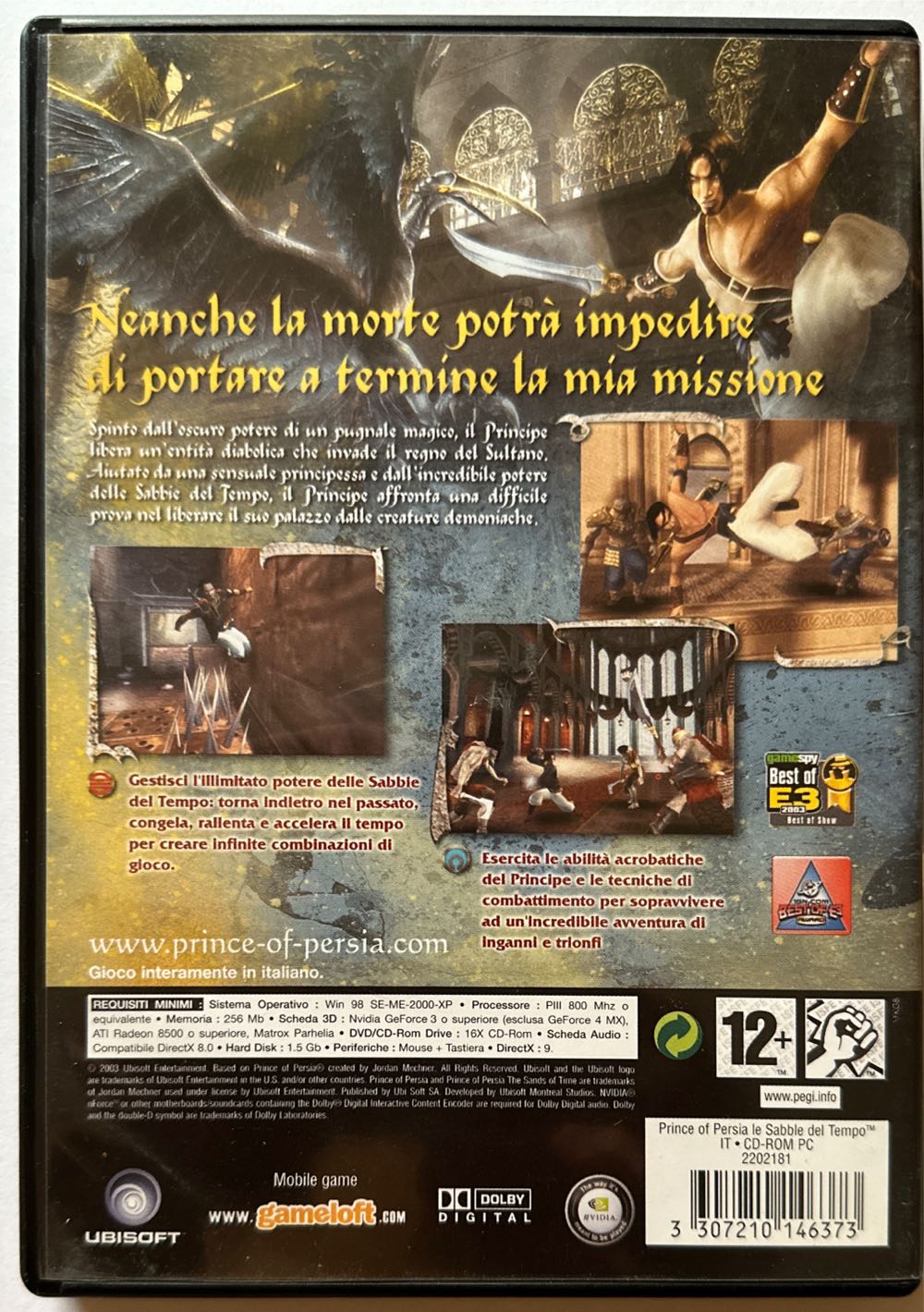 Prince of Persia - The Sands of Time - Microsoft Windows (Ubi Soft - 1) video game collectible [Barcode 3307210146373] - Main Image 2