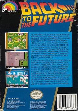 Back to the Future - Nintendo Entertainment System (NES) (LJN - 1) video game collectible [Barcode 023582051673] - Main Image 2