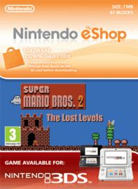 Super Mario Bros. 2 (The Lost Levels) - Nintendo 3DS Virtual Console video game collectible - Main Image 1