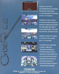 CyberRace - PC (Cyberdreams - 1) video game collectible [Barcode 735009213402] - Main Image 2