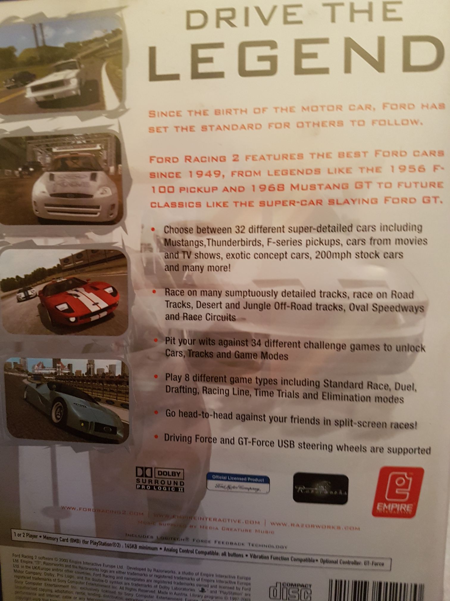 Ford Racing 2 - Sony PlayStation 2 (PS2) (Empire Interactive - 2) video game collectible [Barcode 5017783012170] - Main Image 2