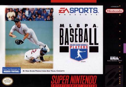 MLBPA Baseball - Nintendo Super Nintendo Entertainment System (SNES) video game collectible - Main Image 1