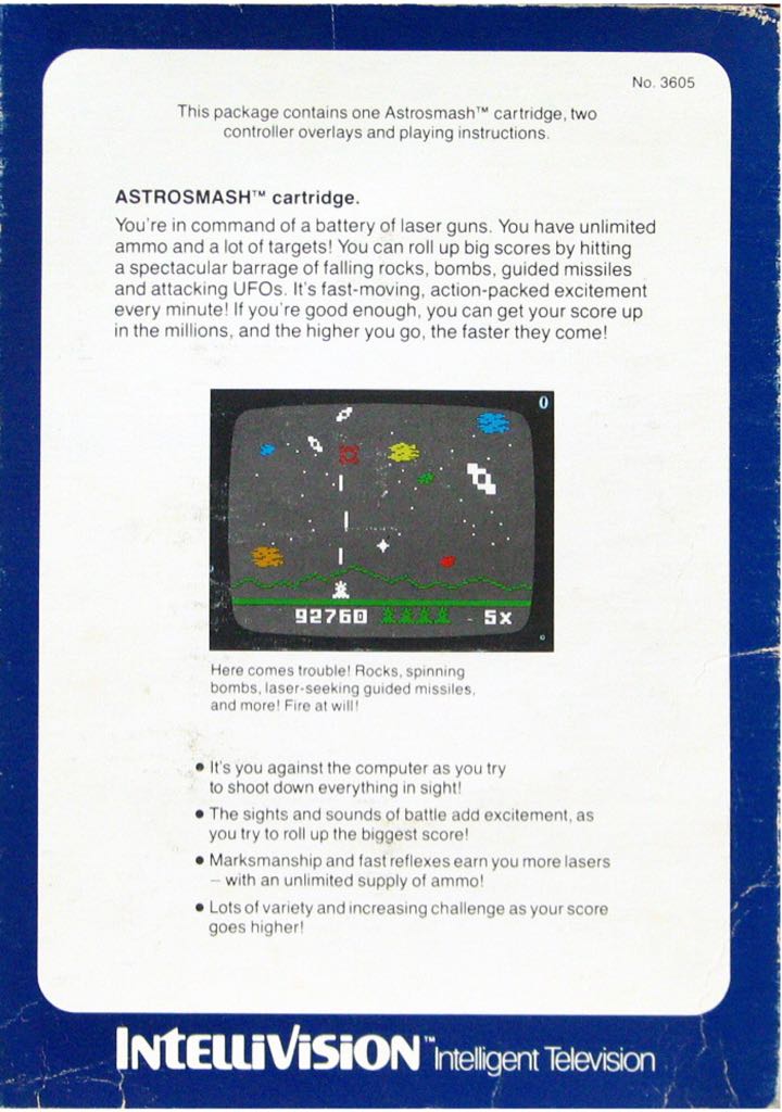 Astrosmash - Intellivision video game collectible - Main Image 2