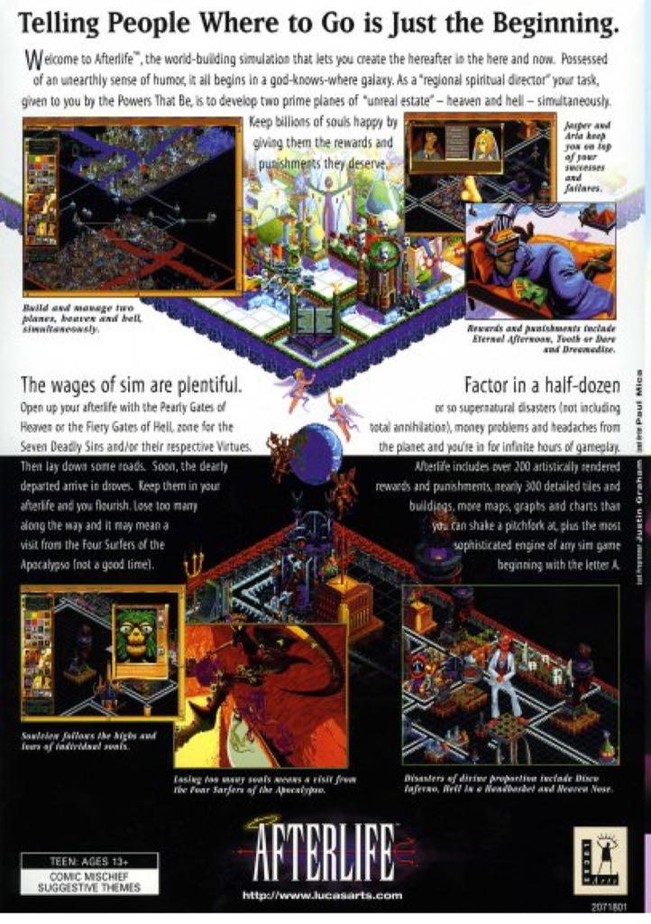 Afterlife - PC (LucasArts Entertainment Company LLC) video game collectible [Barcode 023272207182] - Main Image 2