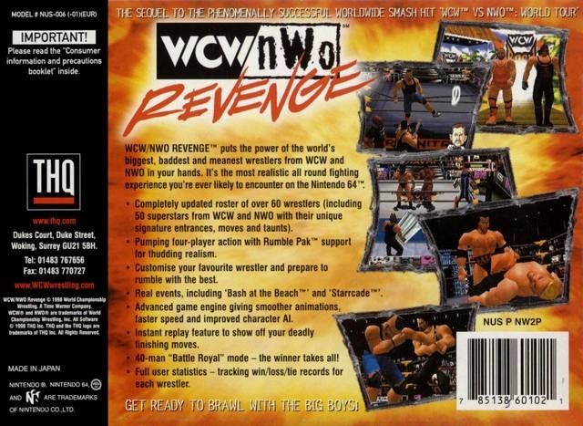 WCW vs. nWo Revenge - Nintendo 64 (N64) video game collectible - Main Image 2