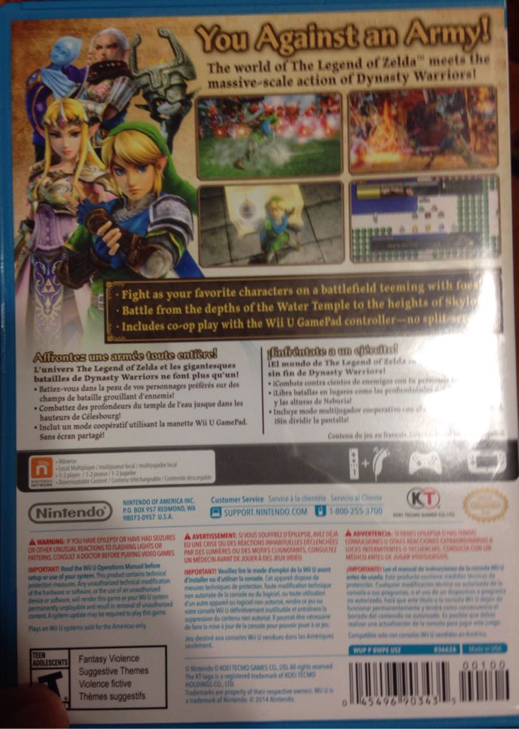 Hyrule Warriors - Nintendo Wii U (Nintendo - 2) video game collectible [Barcode 6037396903435] - Main Image 2