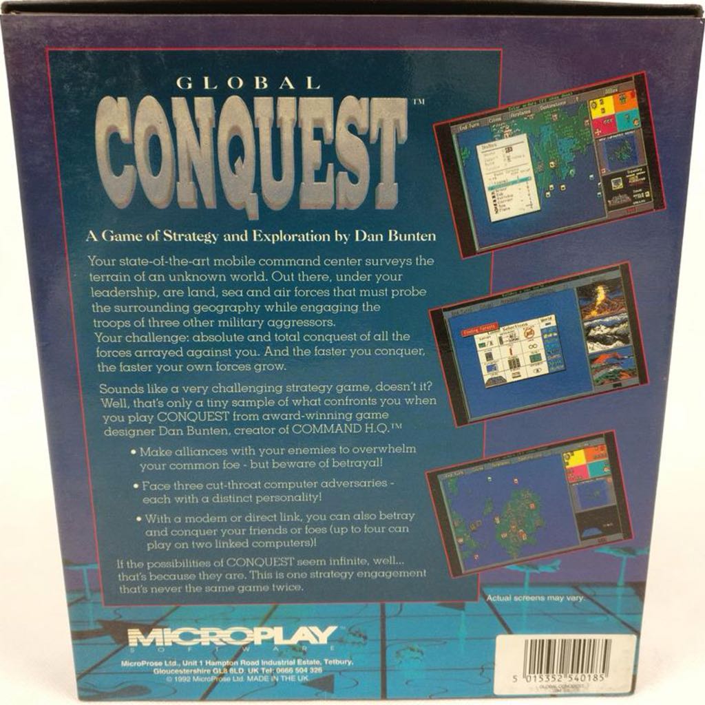 Global Conquest - PC (Microplay Software) video game collectible [Barcode 019703406408] - Main Image 2